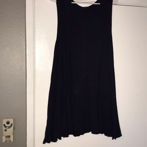 Flowy navy blue tshirt dress. Short sleeve/tank